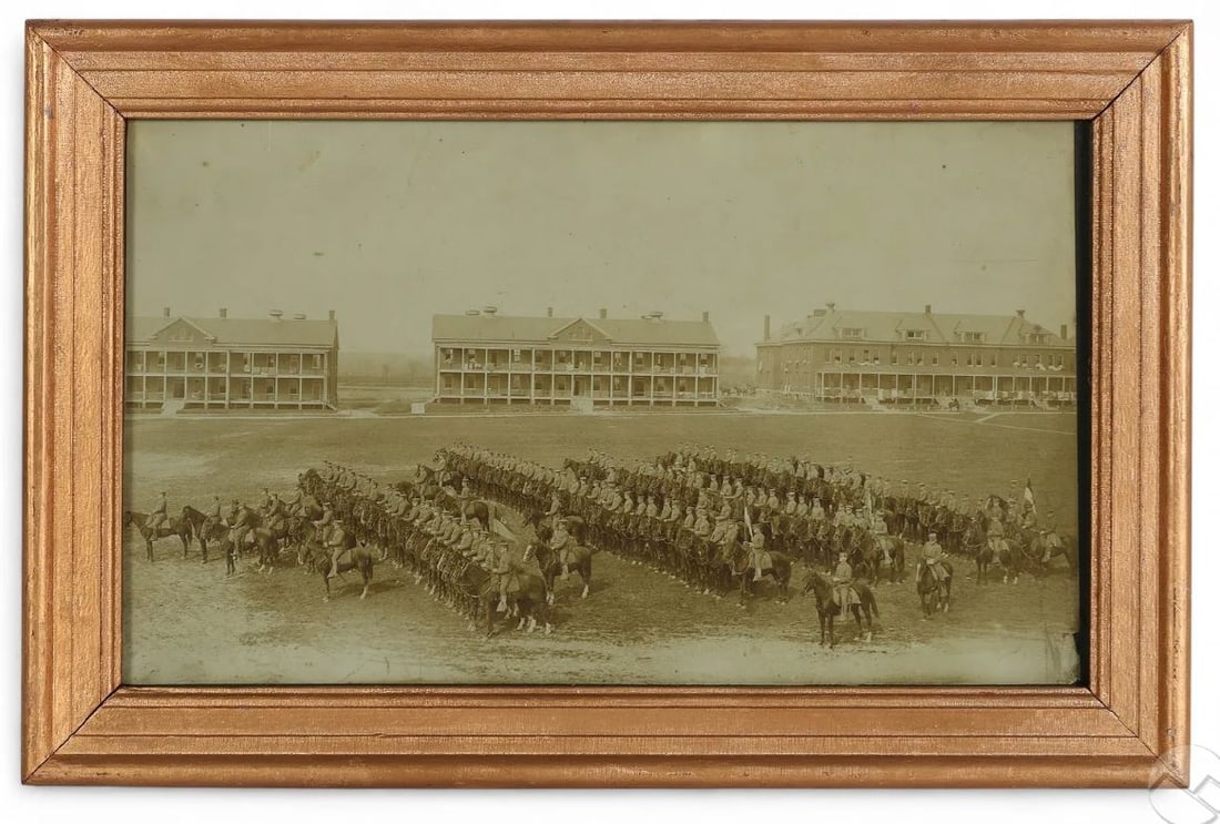 Antique Fort Myer Military Base Sepia Photograph (1 of 6)