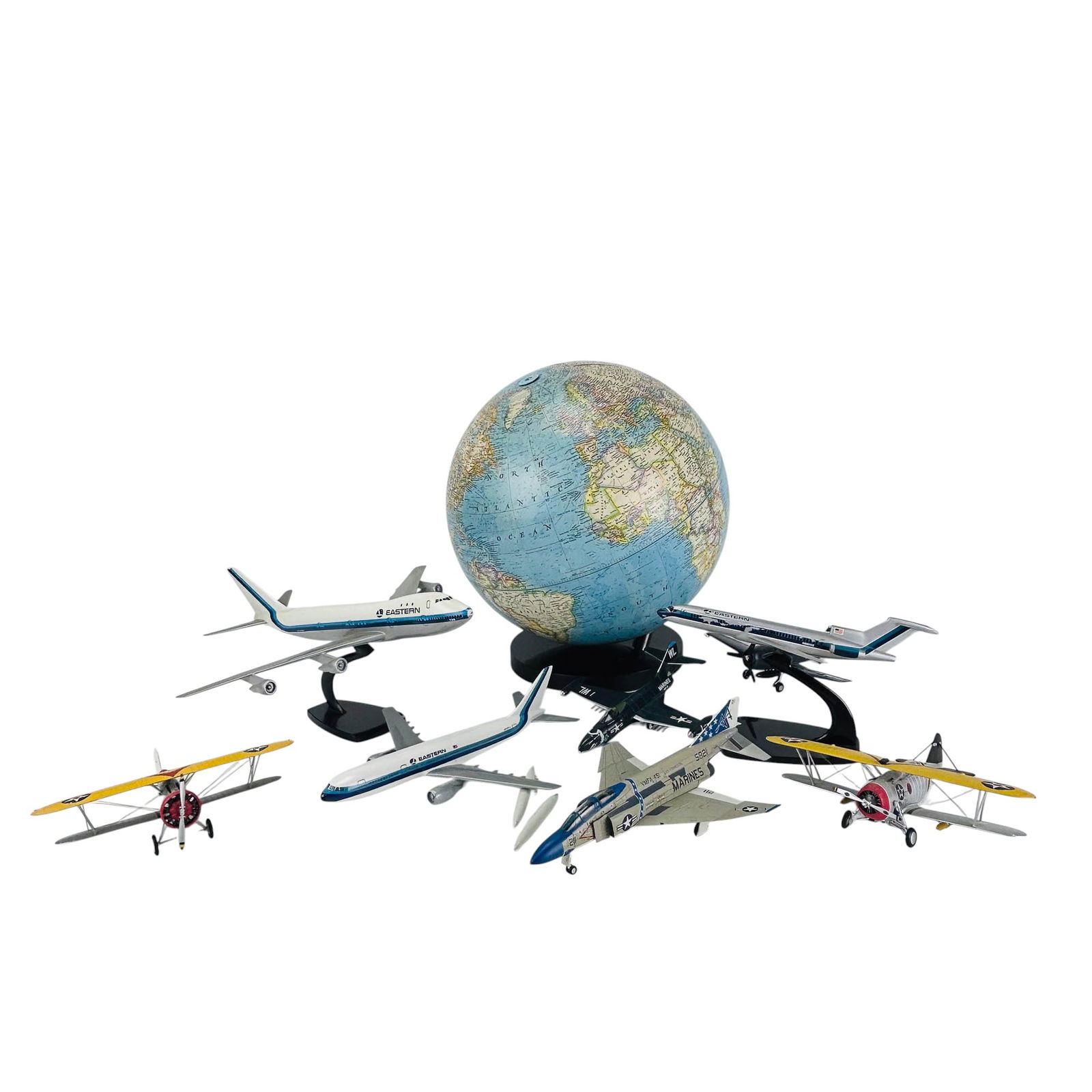 US Navy Biplane Marines Jet WWII Fighter Model LOT (1 of 11)