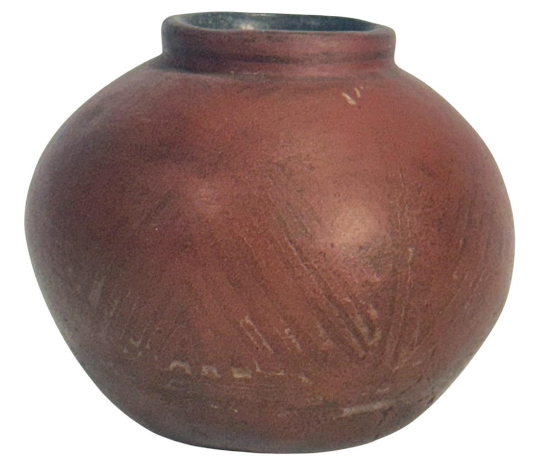 Pre-Colombian Hand-Painted Pottery Vessel 4" H (1 of 7)