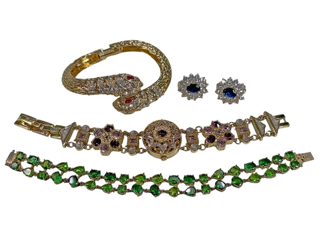 Assorted Bracelets & Earrings Costume Jewelry 5pcs (1 of 6)