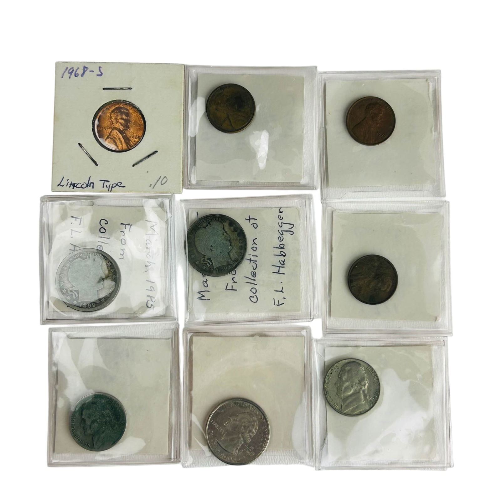 U.S. Coin Lincoln Barber Jefferson Liberty 9pc LOT (1 of 8)