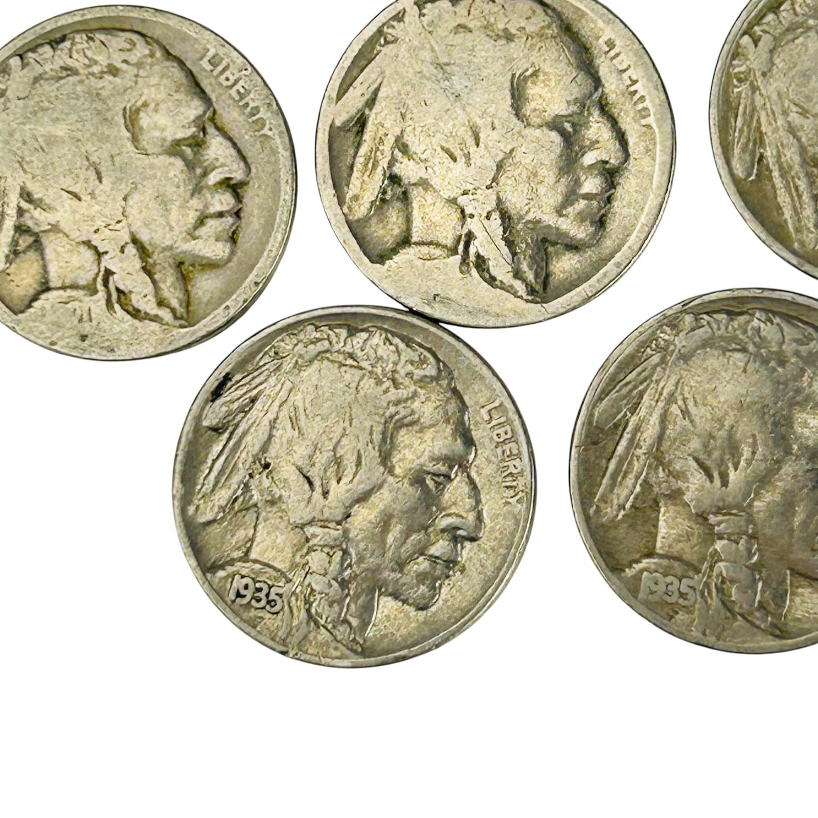 Buffalo Nickels 1913-1938 Type 1 Type 31p Coin LOT (1 of 6)