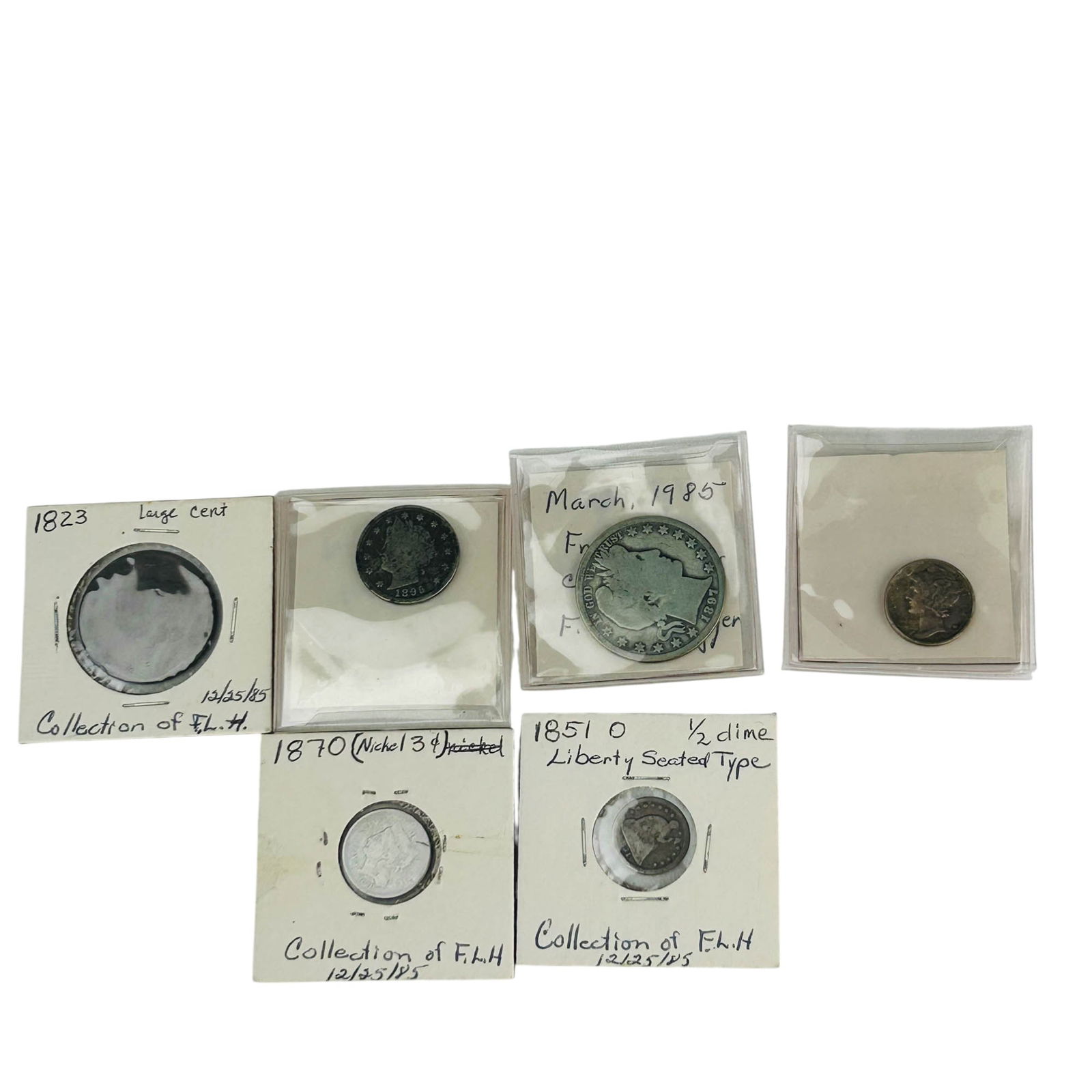 Early US Type Coins Mixed Dates & Denominations 6p (1 of 11)