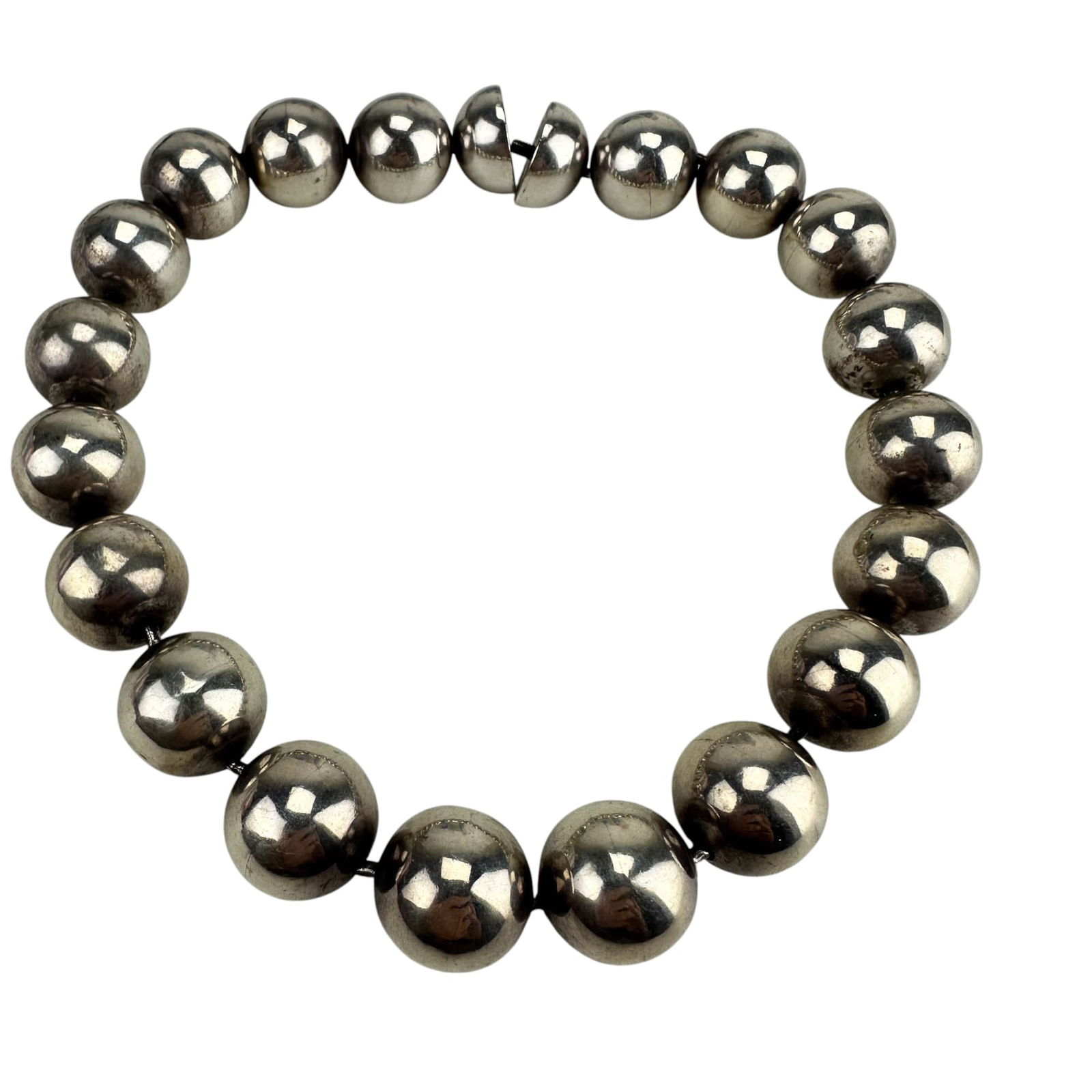 Antonio Pineda 1919-2009 Sterling Beaded Necklace (1 of 4)