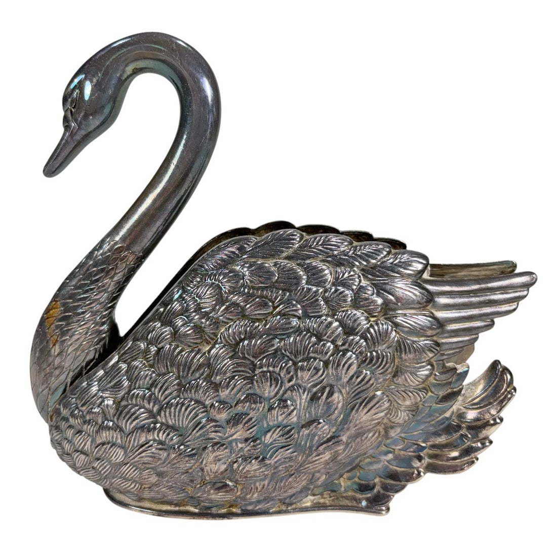 Vintage Godinger Silverplated Swan Napkin Holder (1 of 6)