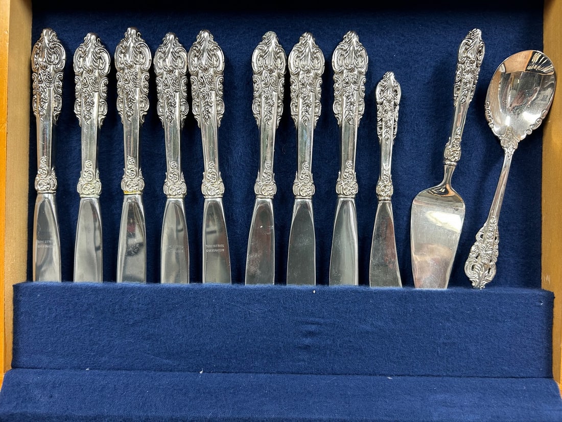 Godinger Baroque Silverplated Flatware Set 47pcs - 2