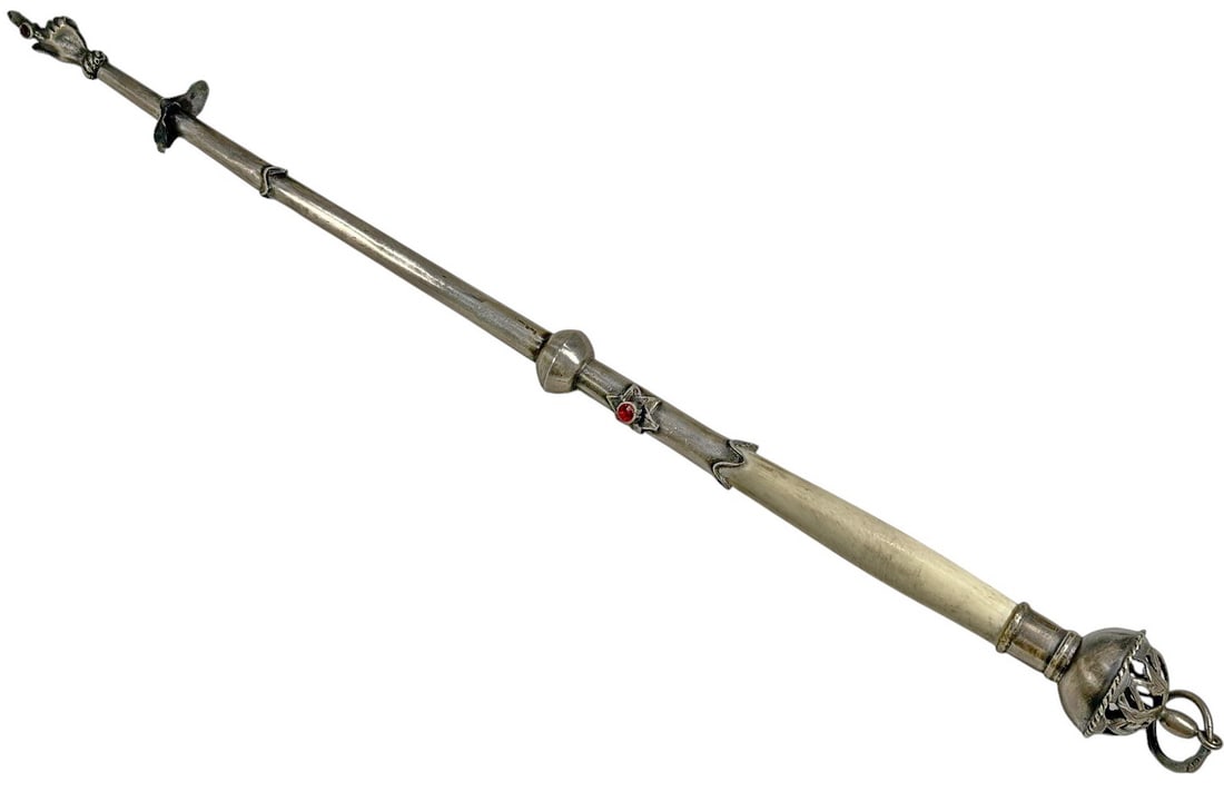 Russian Judaica Silver & Bone Yad Torah Pointer (1 of 7)