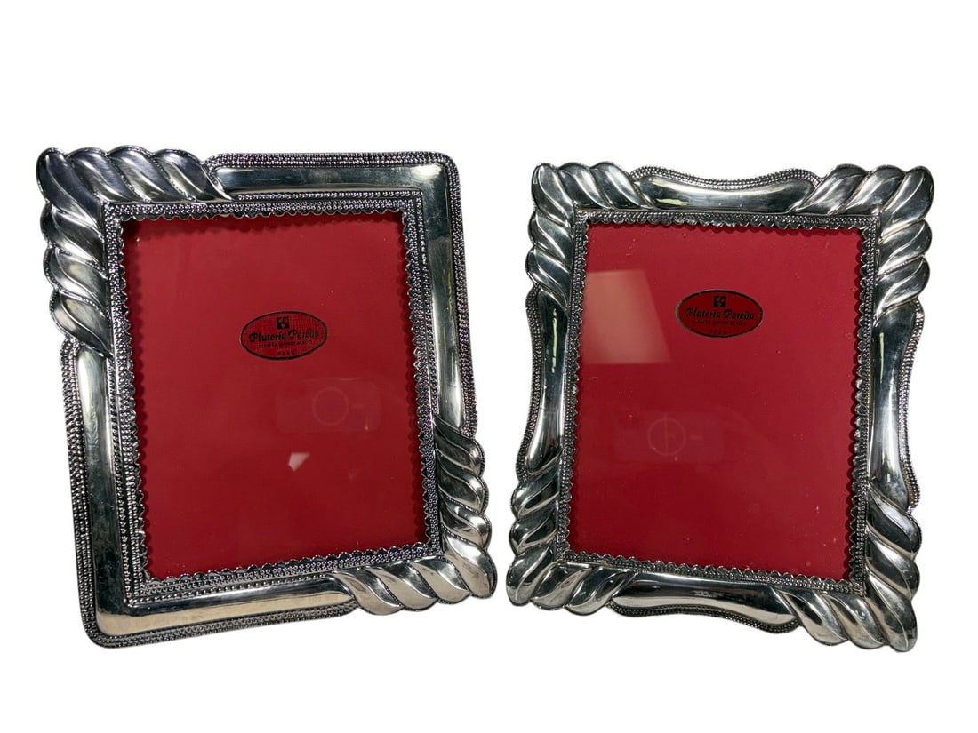 Plateria Pereda 950 Silver Picture Frames 2pc LOT (1 of 7)