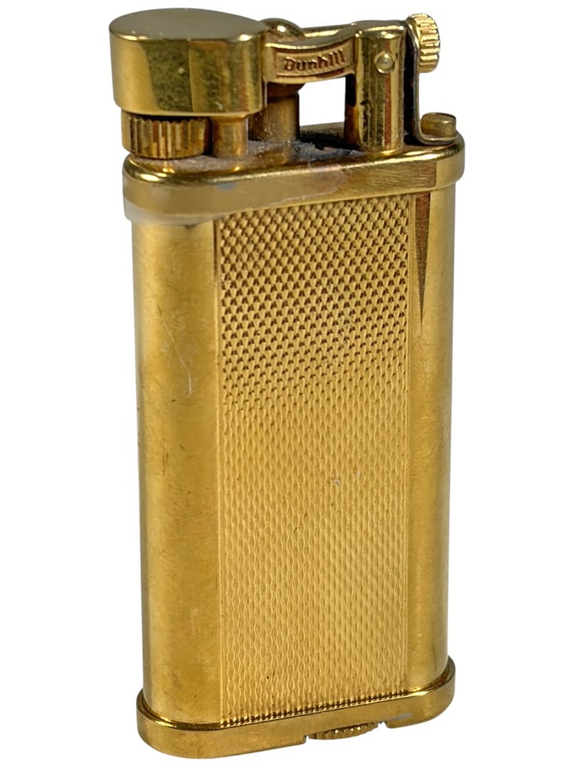 Dunhill Unique Barley Pattern Gold-plated Lighter (1 of 4)