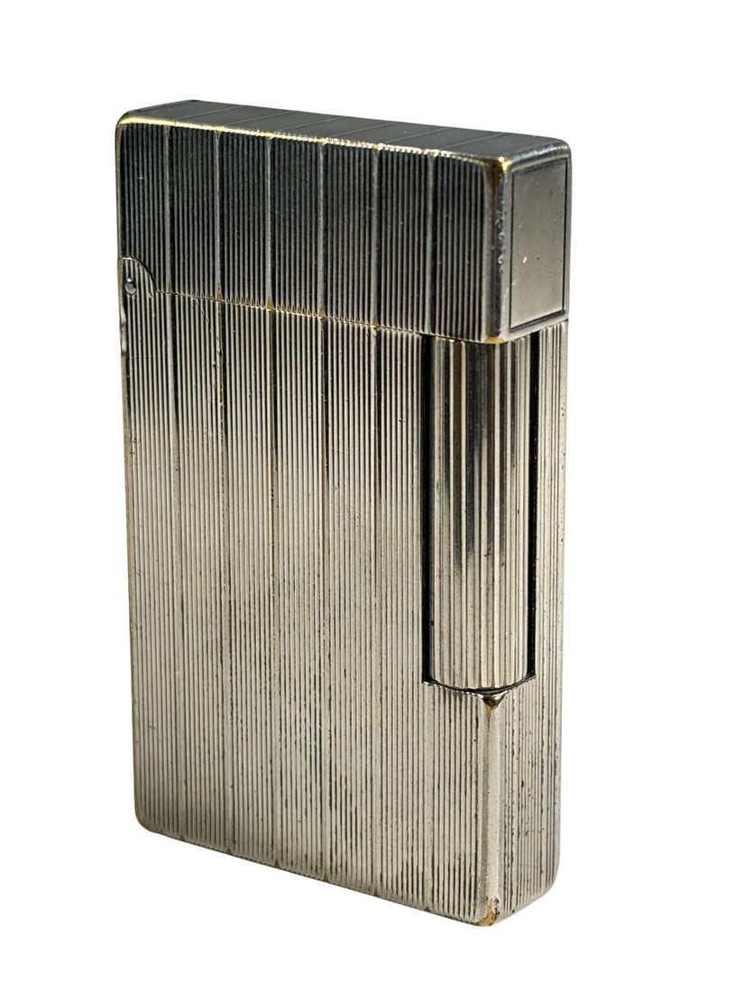 St Dupont Paris Ligne Gatsby Silver-plated Lighter (1 of 5)