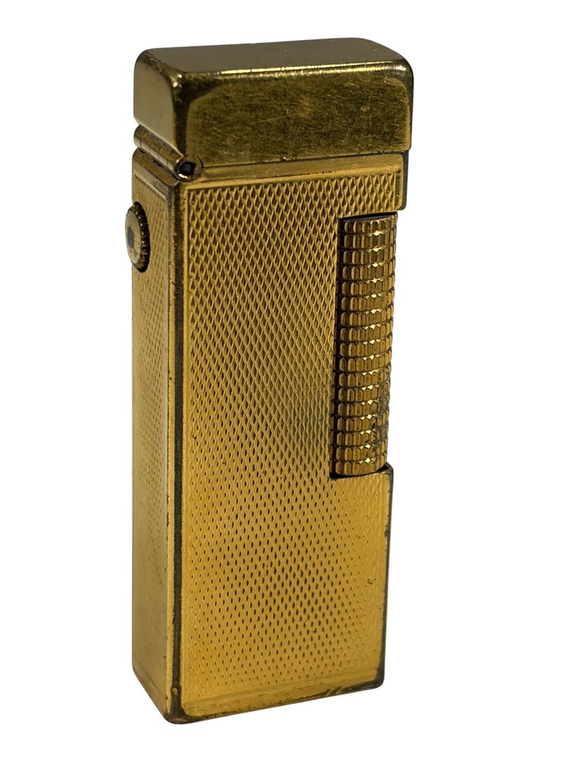 Vintage Dunhill Swiss Rollagas Gold Plated Lighter (1 of 9)