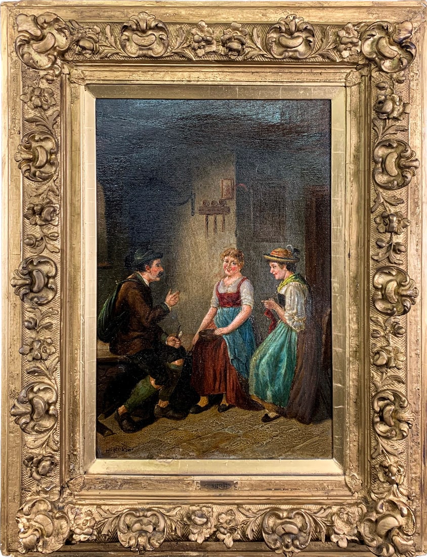 Herman Richter b.1875 European Oil on Canvas (1 of 6)