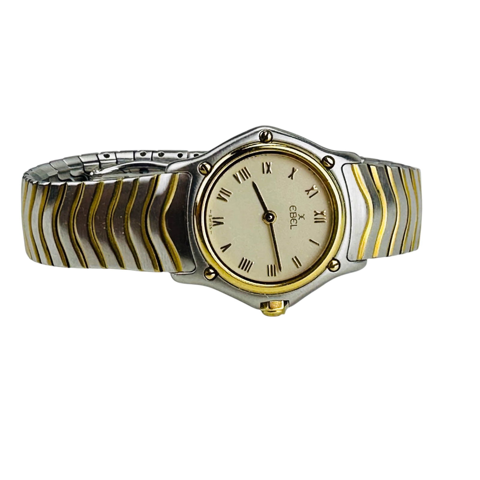 Ebel 1911 Wave Stainless w/ 18K Bezel Ladys Watch (1 of 6)