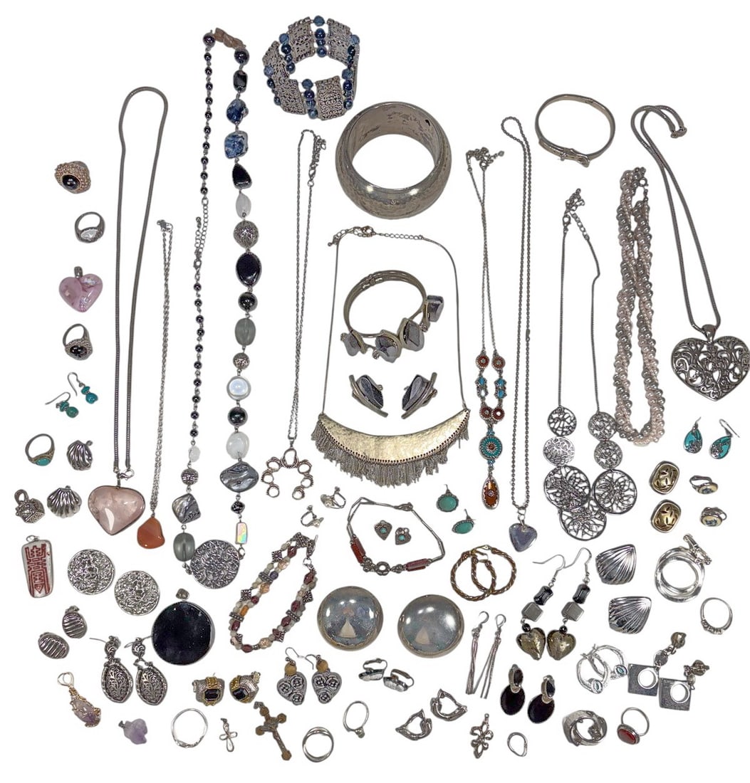 Assorted Earrings & Other Costume Jewelry 86pc LOT (1 of 7)