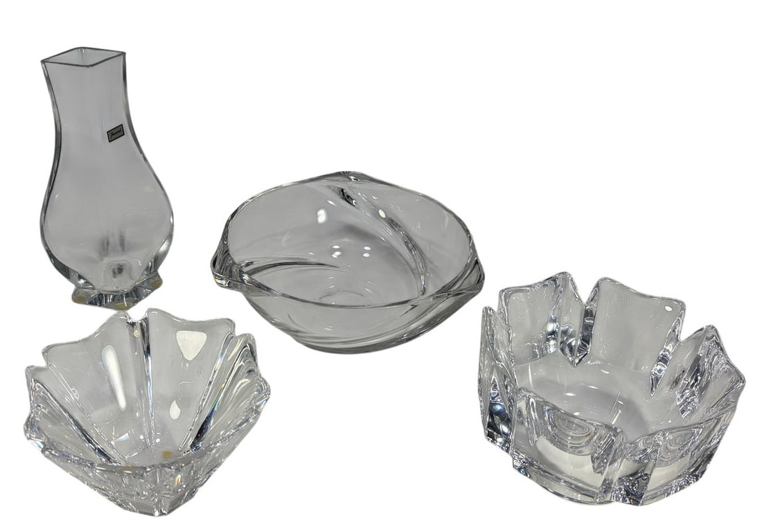 Baccarat, Val St Lambert & Orrefors Crystal 4pcs (1 of 8)