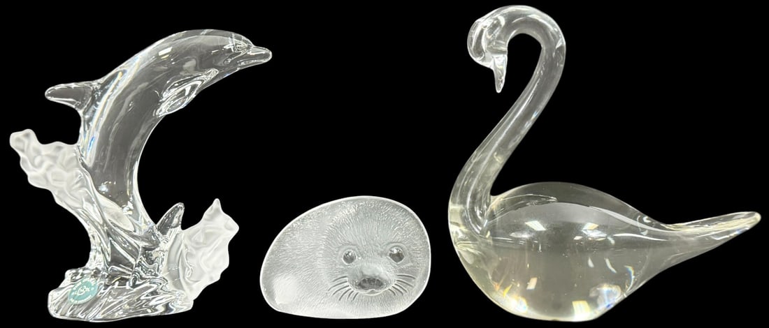 Lenox, FM Ronneby & Mats Jonasson Crystal Figures (1 of 6)