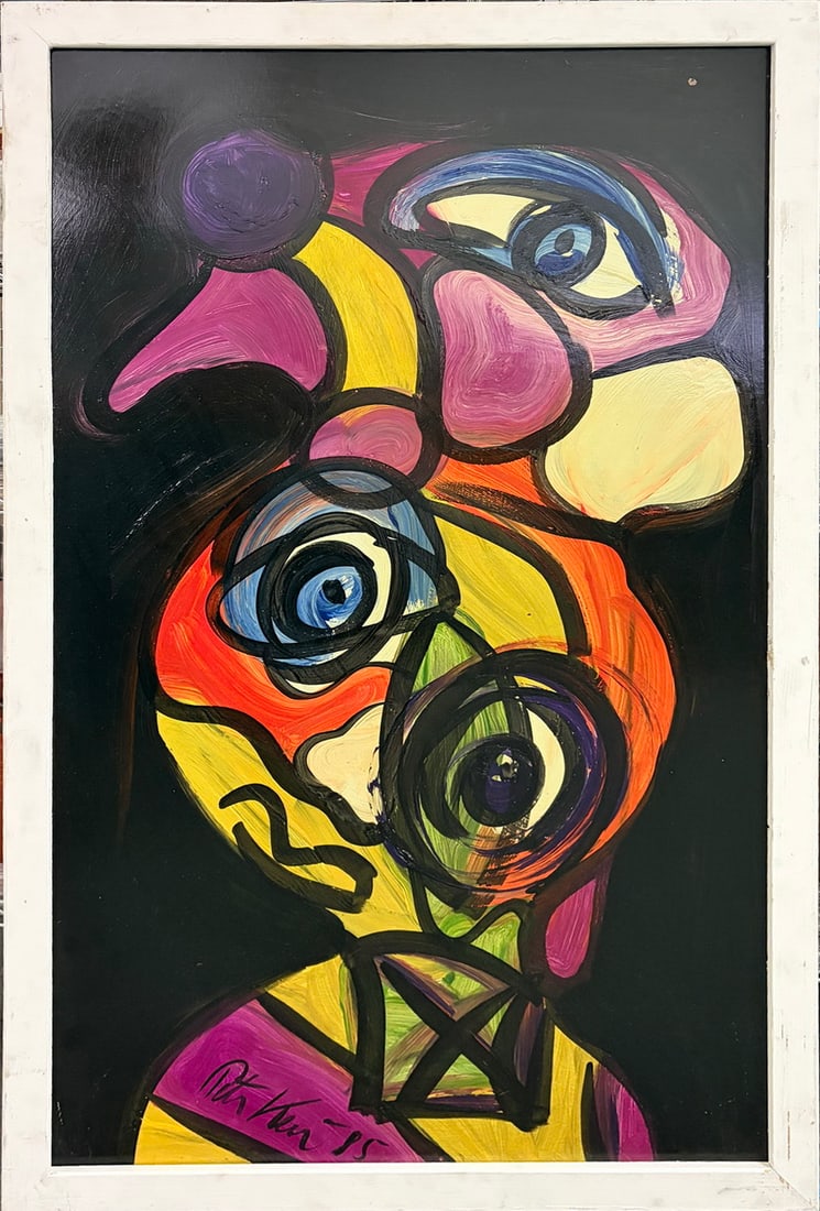 Peter Robert Keil b.1942 German Oil on Masonite (1 of 4)