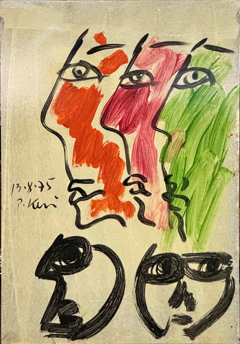 Peter Robert Keil b.1942 German Oil on Masonite (1 of 4)