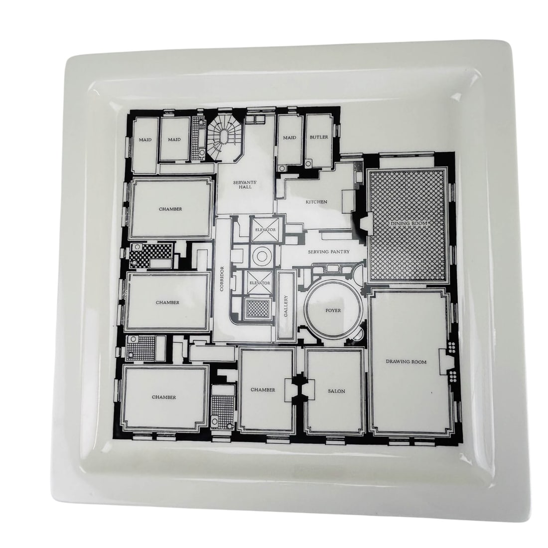 Fishs Eddy Floor Plan Graphic Ceramic Tray Platter (1 of 5)