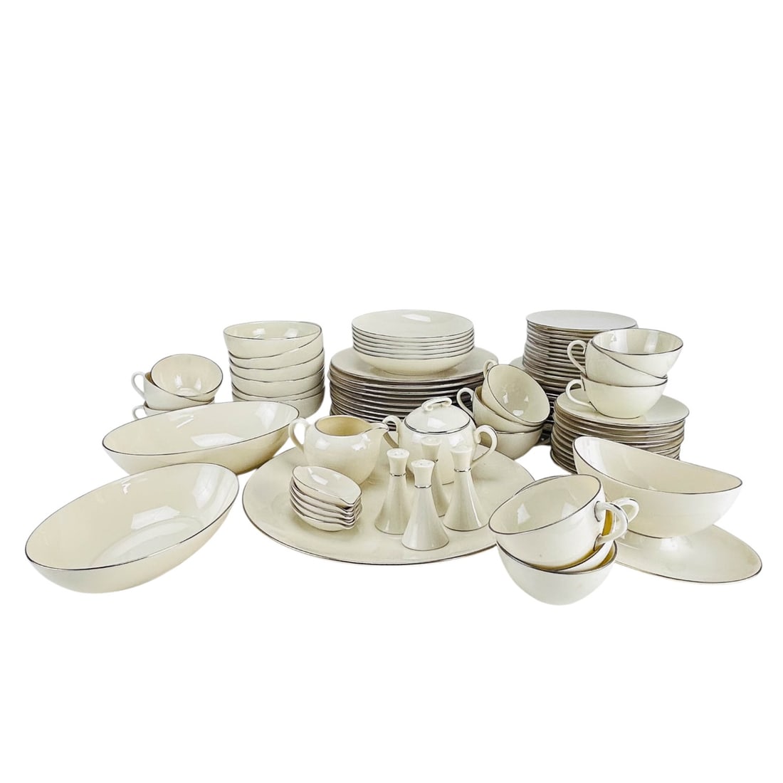 Lenox Olympia Platinum 87PC Porcelain Dinnerware (1 of 17)