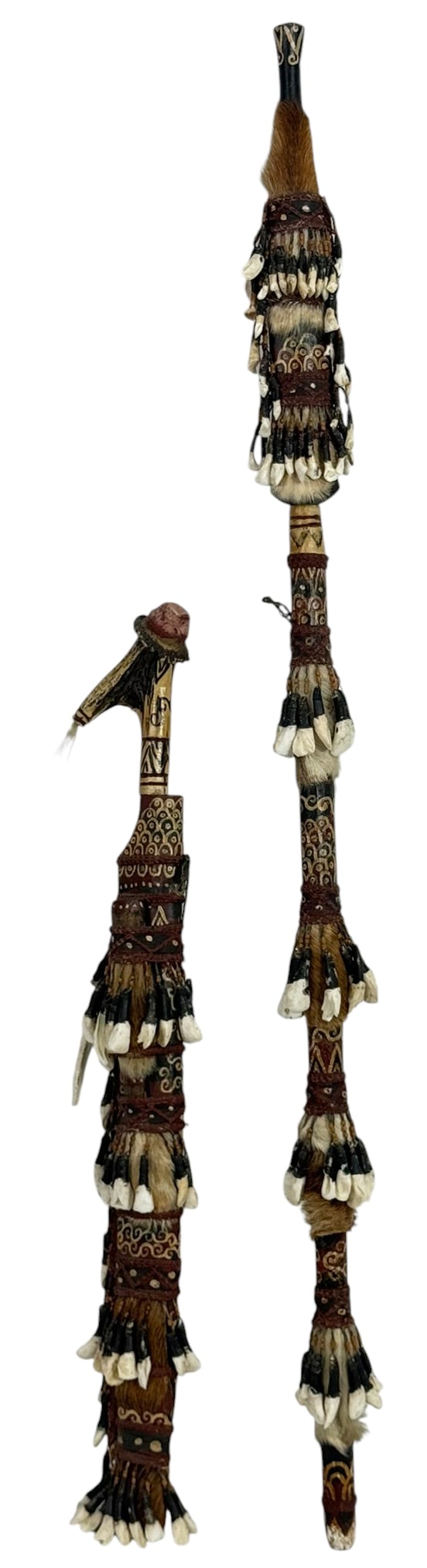 Pair of Dayak Tribal Mandau Headhunter Swords (1 of 5)