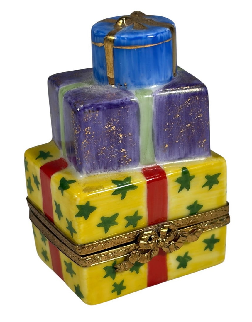 Limoges Christmas Presents Porcelain Trinket Box (1 of 7)