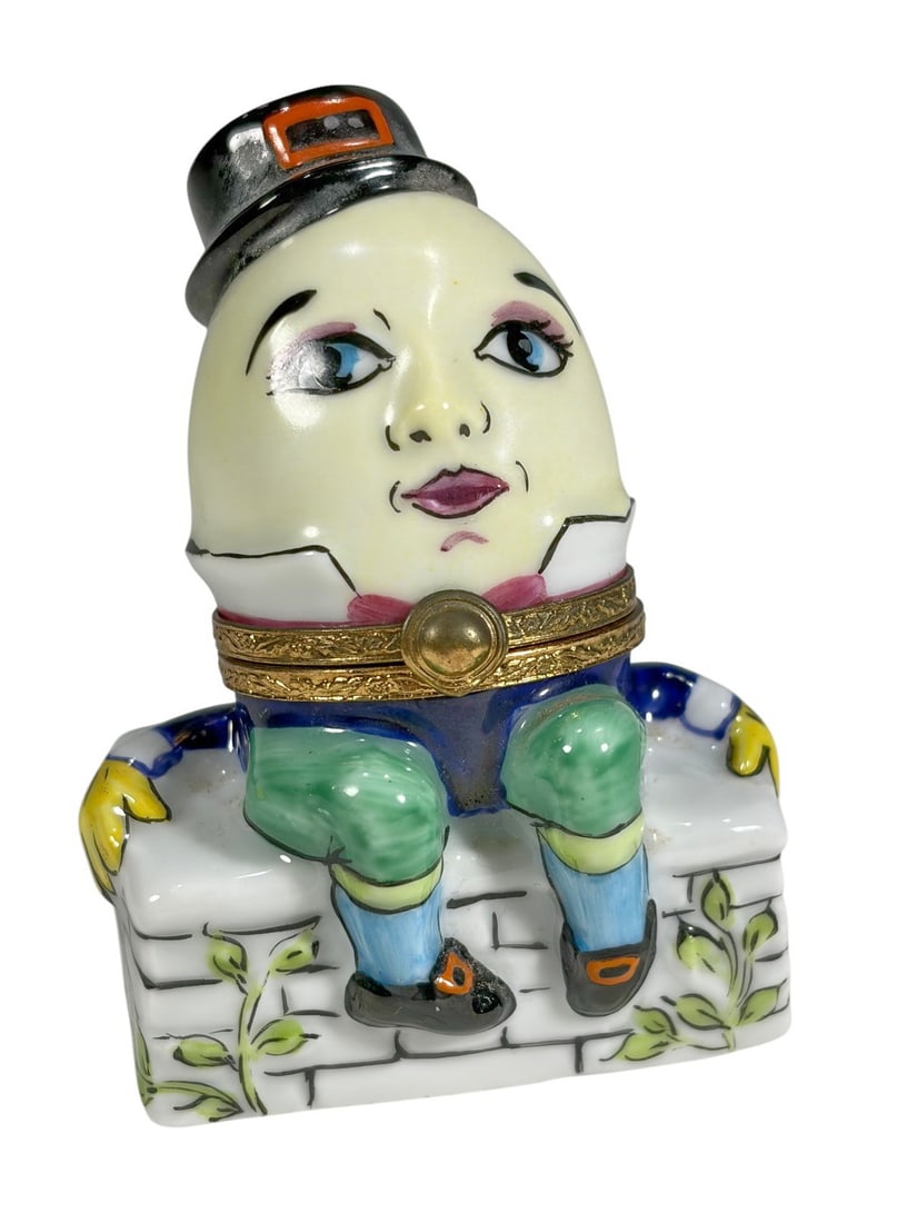 Limoges France Humpty Dumpty Porcelain Trinket Box (1 of 7)