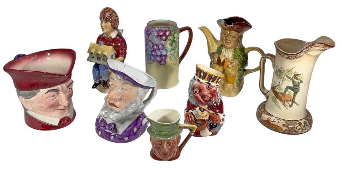 Royal Doulton, Beswick & More Mugs & Pitchers 8pcs (1 of 8)