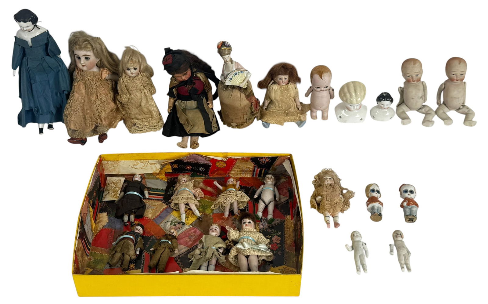 Vintage Estate Miniature Dolls 24pc LOT (1 of 6)