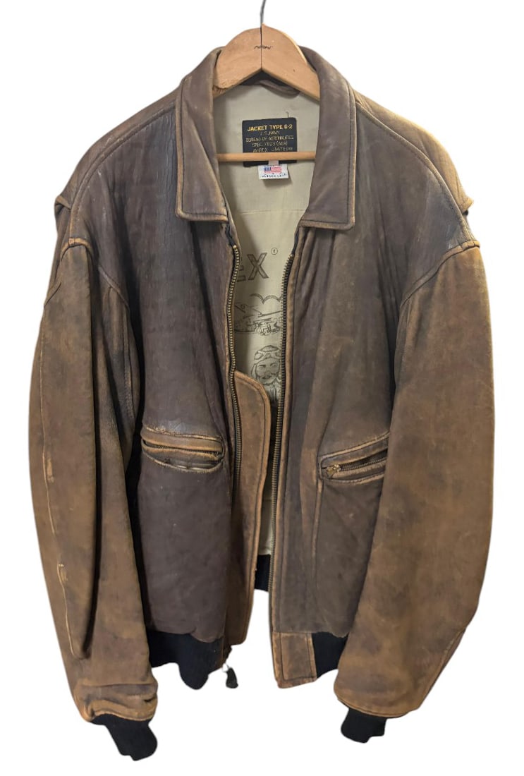 Avirex U.S. Navy Type G-2 Leather Flight Jacket (1 of 2)