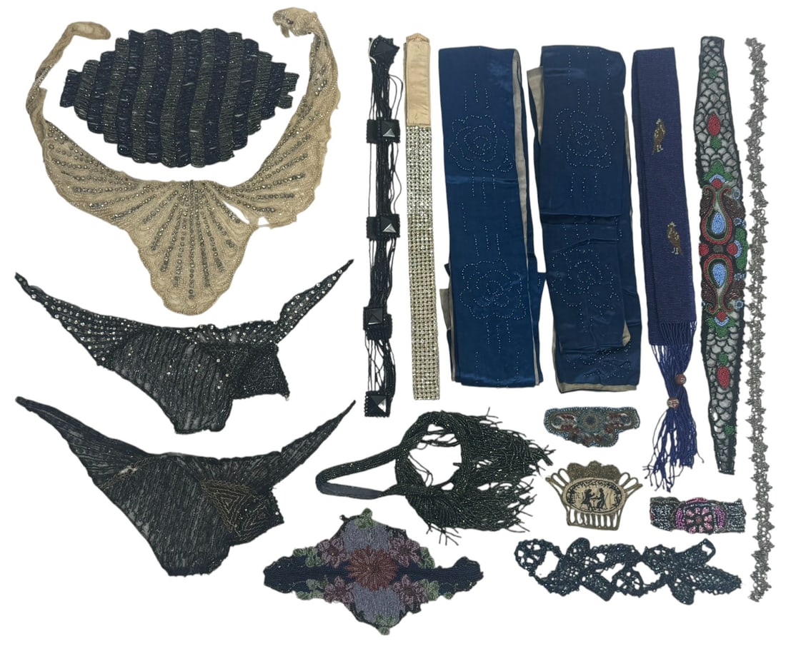 Antique Beaded Embellished Textile Trims & Collars (1 of 6)