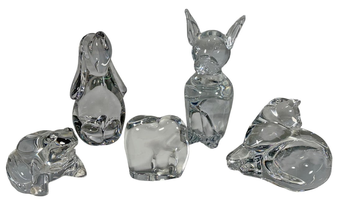Baccarat & Others Animals Crystal Figurines 5pcs (1 of 8)
