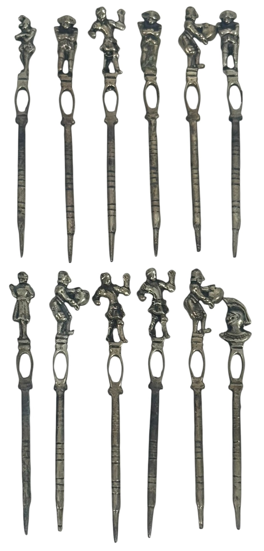 Sterling Silver Figural Cocktail Picks 12pc SET (1 of 5)