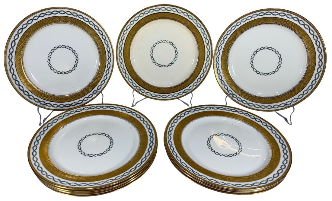 Tiffany & Co Minton Gilt Bone China Dishes 10pcs (1 of 5)