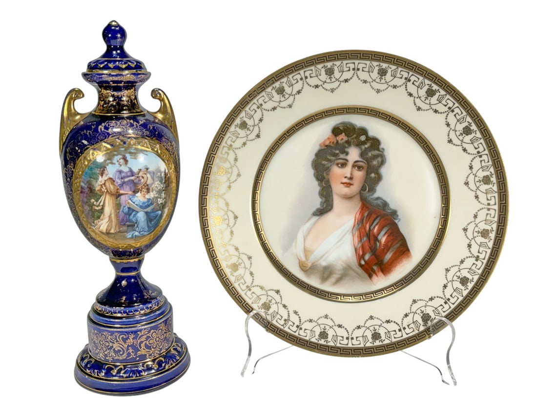 JS Austria Urn & Royal Munich Porcelain Dish 2pcs (1 of 9)