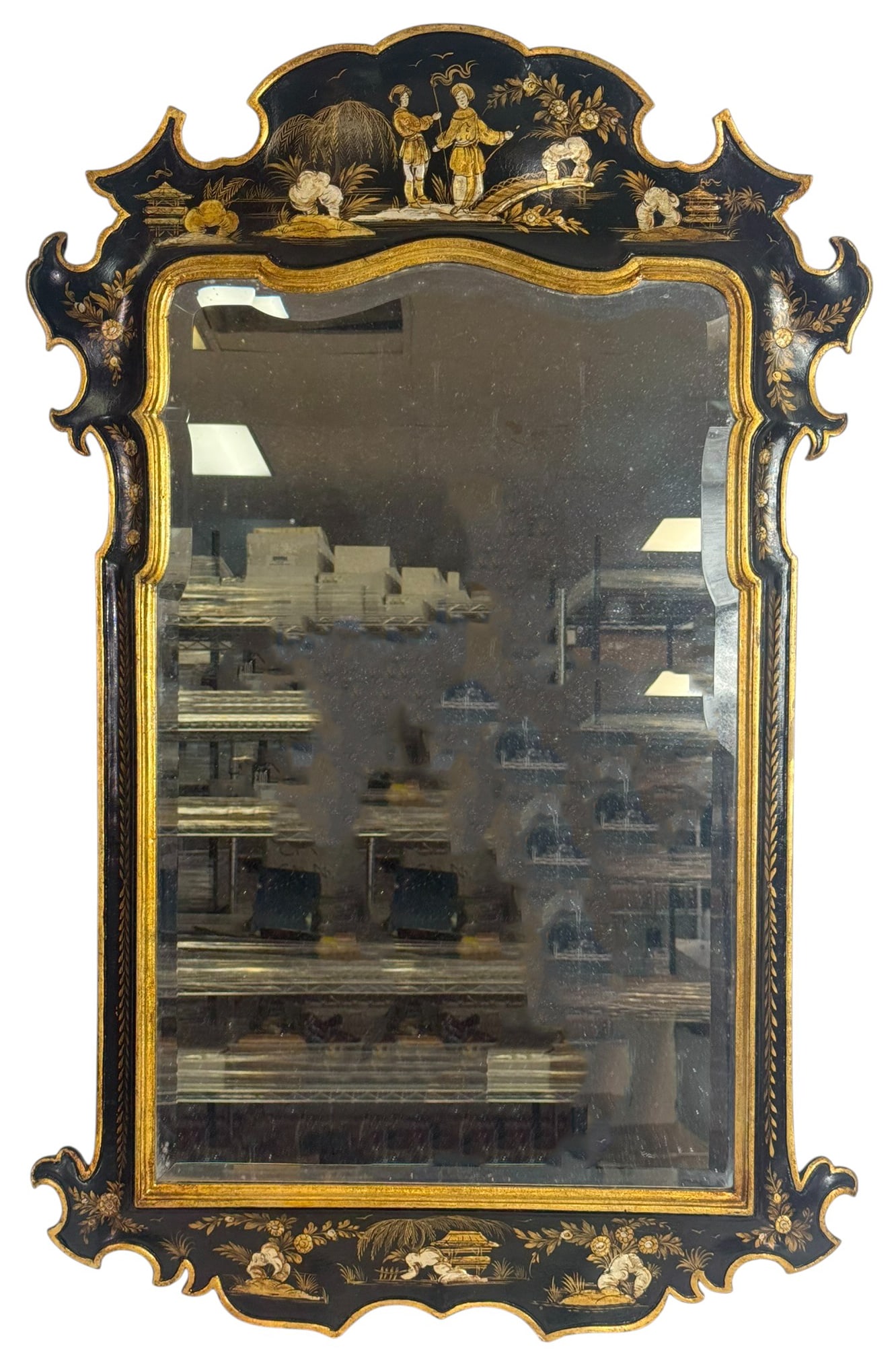 Chelini Giovannini Italian Chinoiserie Wall Mirror (1 of 10)