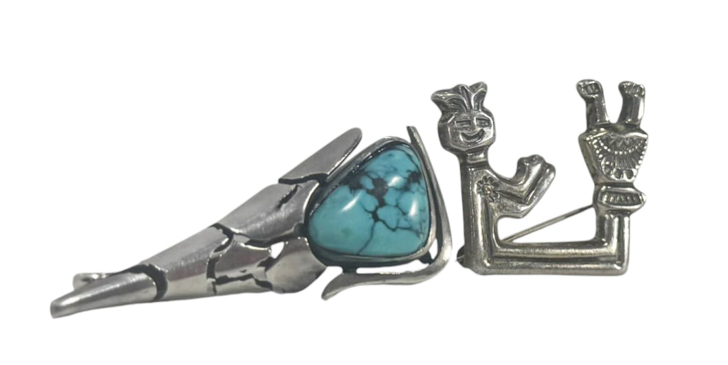 George Brooks & Arthur J. Williams Silver Brooches (1 of 5)