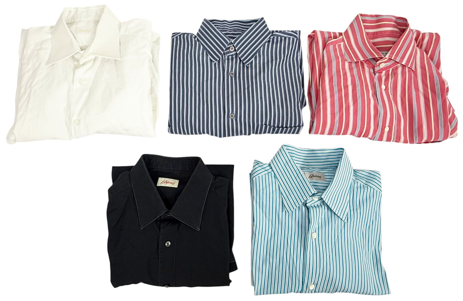 Brioni Button Down Men's Dress Shirts 5pc LOT (1 of 7)