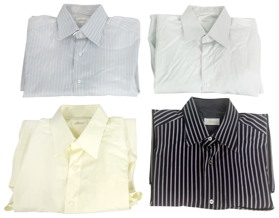 Brioni Button Down Men's Dress Shirts 4pc LOT (1 of 7)