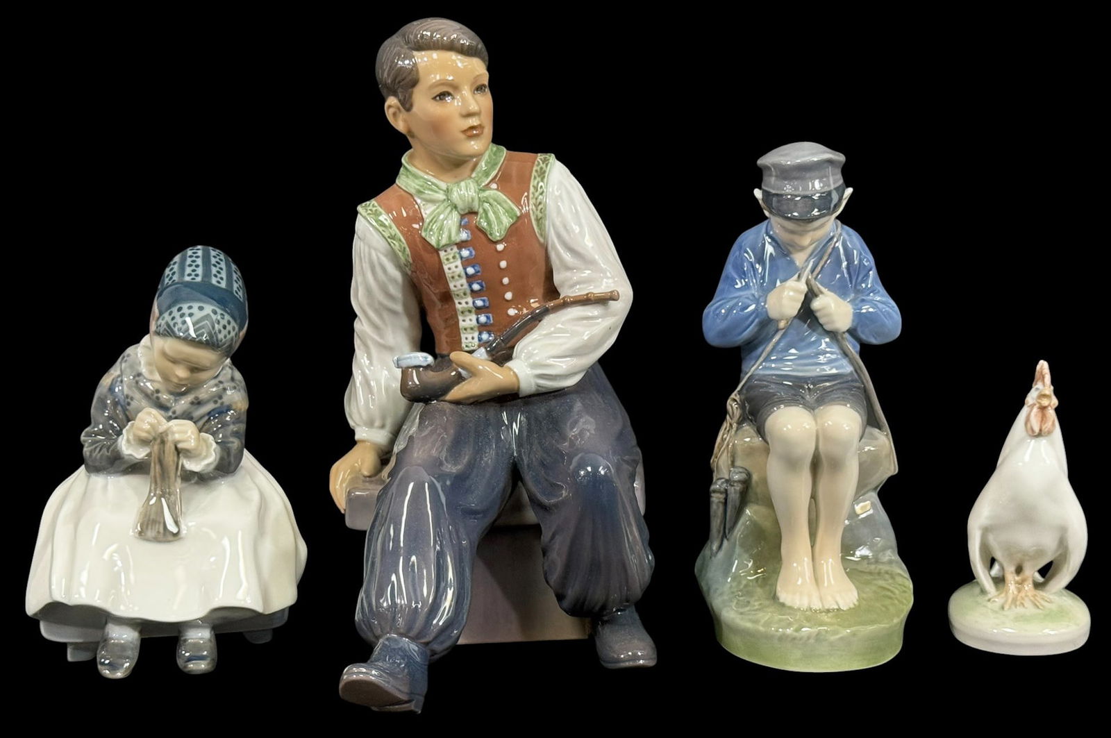 Royal Copenhagen Porcelain Figurines 4pc LOT (1 of 6)