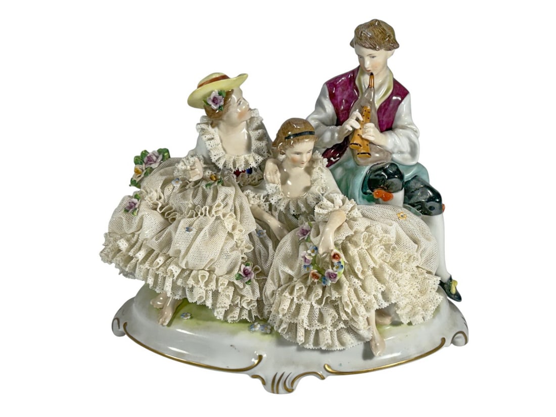 Porzellanfabrik Unterweissbach Germany Rococo Fig (1 of 8)