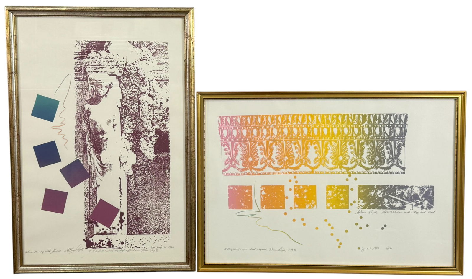 Beau Siegel Color Lithographs 2pc LOT SIGNED (1 of 13)