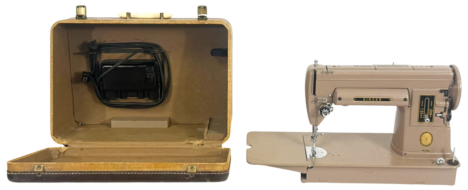 Singer 301A Portable Sewing Machine w/ Case (1 of 18)