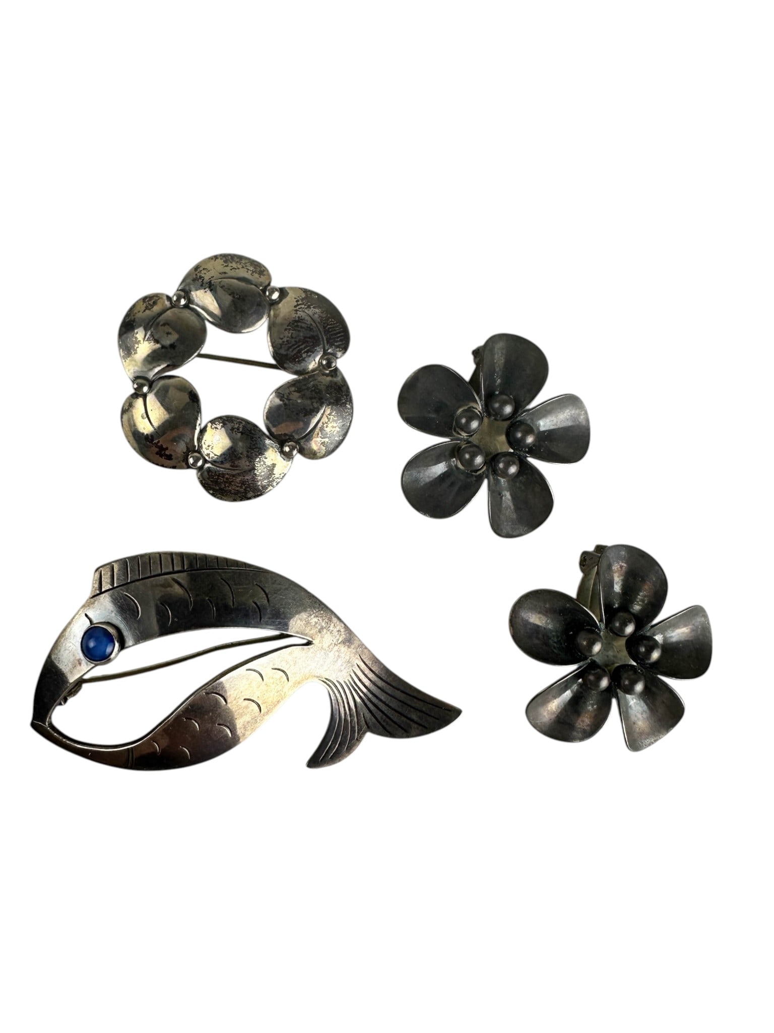 Niels Erik From 1908-1982 Sterling Jewelry 3p LOT (1 of 4)