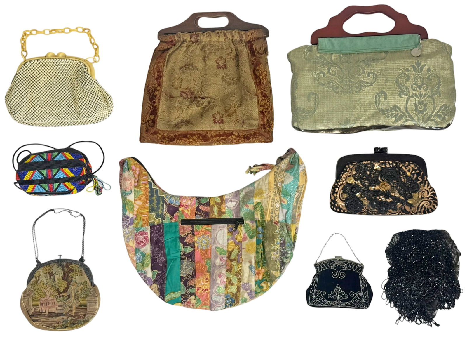 Vintage Ladies Handbags & Accessories 9pc LOT (1 of 8)