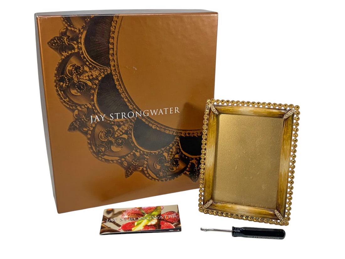 Jay Strongwater Amber Enamel & Stone Picture Frame (1 of 5)