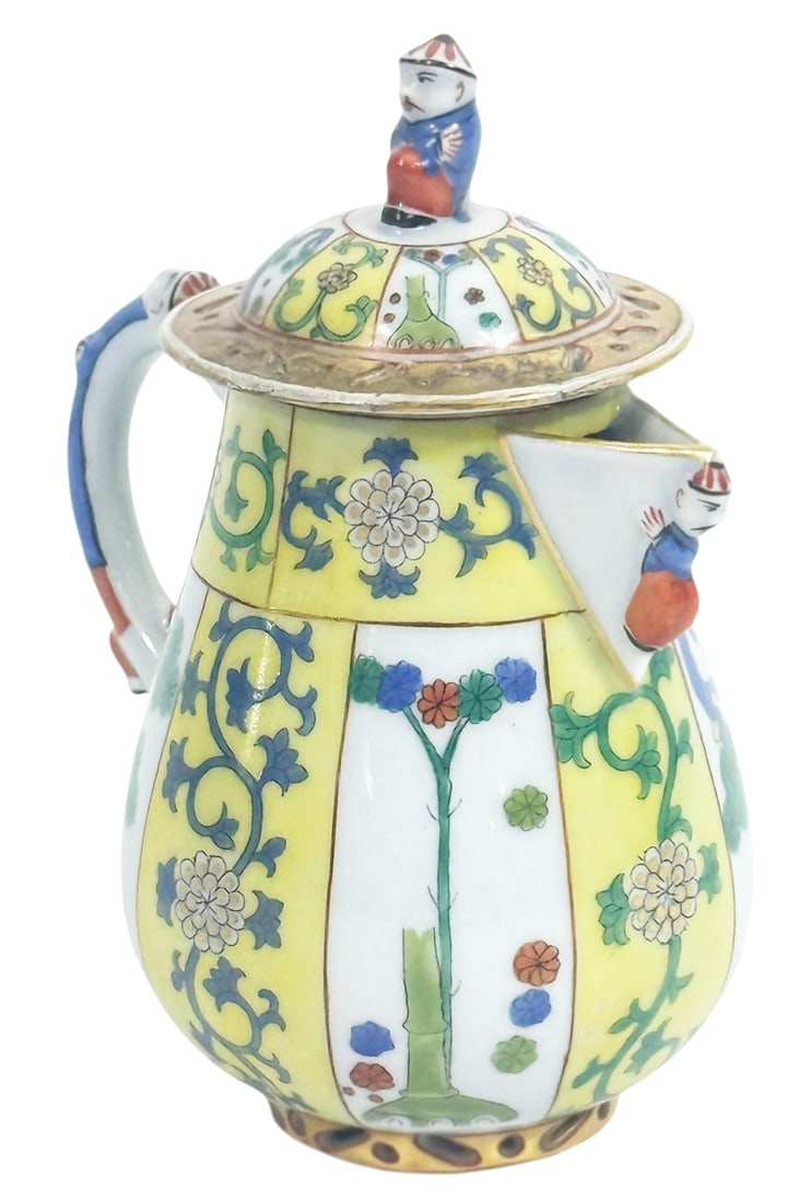 Herend Hungarian 'Yellow Dynasty' Porcelain Teapot (1 of 5)