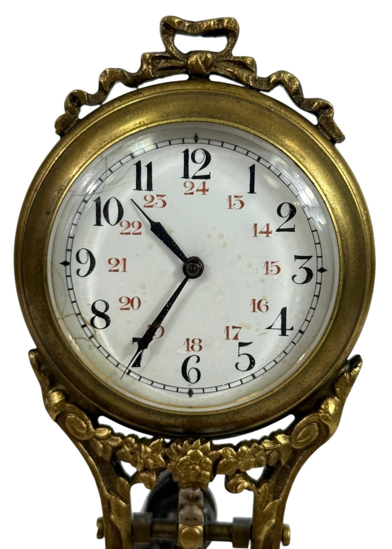 Junghans German Deco Mystery Clock w/ Pendulum - 4