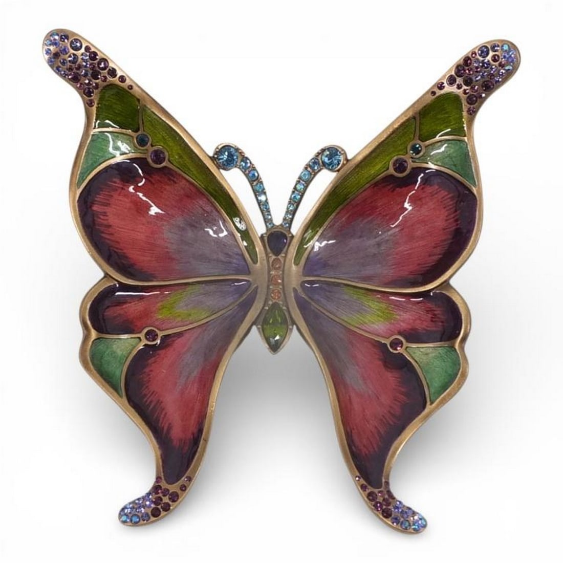Jay Strongwater Enamel Butterfly Trinket Tray (1 of 8)