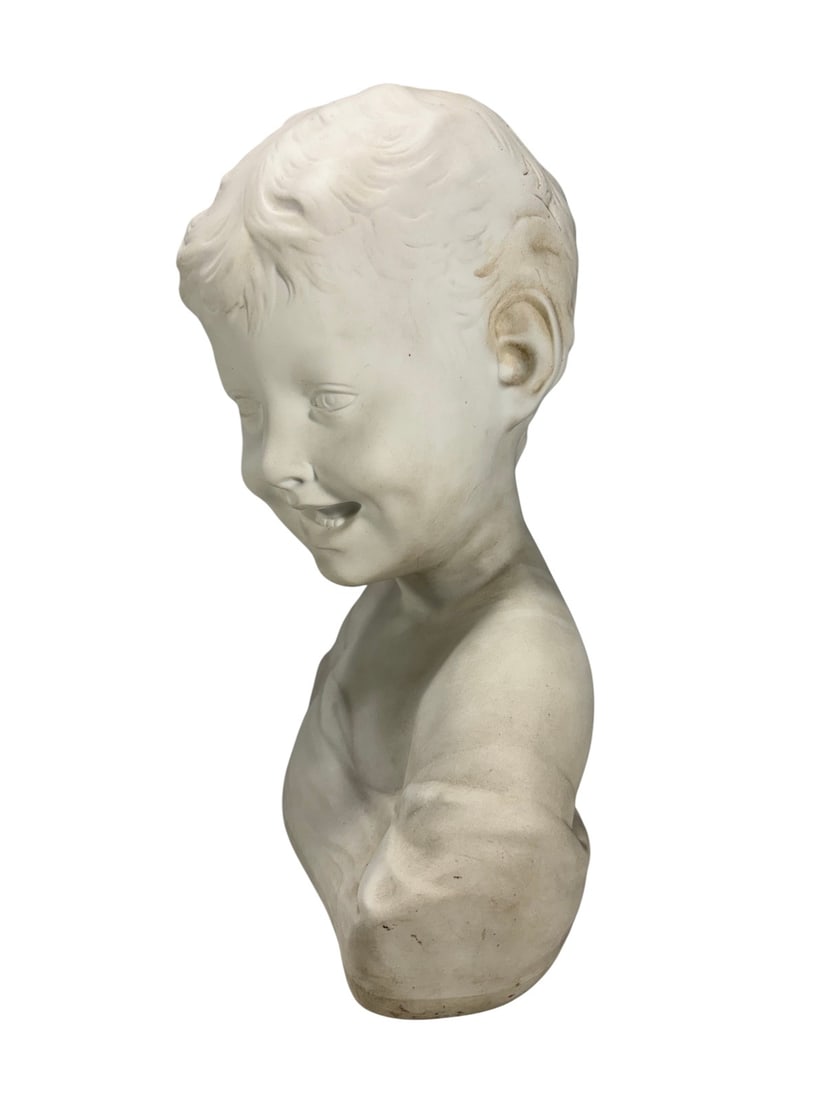 After Desiderio da Settignano Boy Bisque Bust - 2